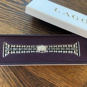 Lagos ST and black ceramic Smart Caviar bracelet for Apple Watch. NEW
